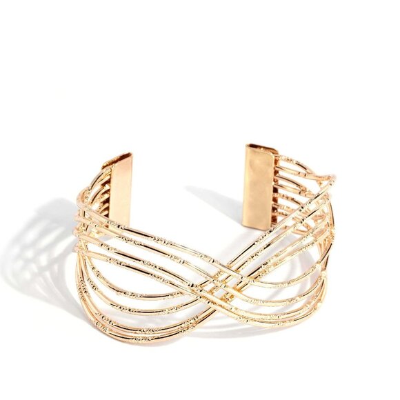 WIRE Away - Gold Bracelet - Picture 2 of 2